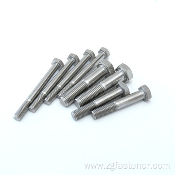 Stainless steel hexagonal flat head bolts DIN931